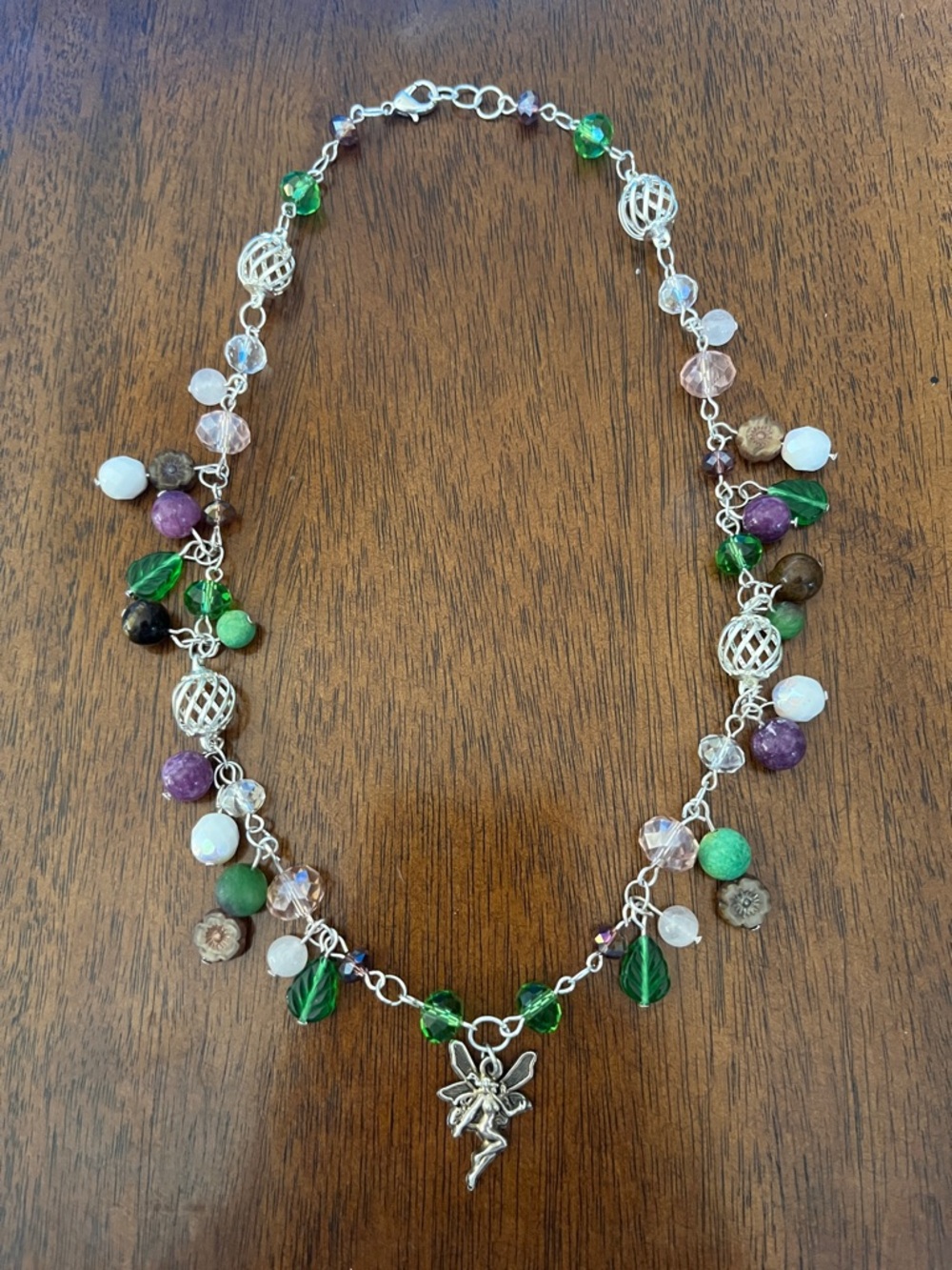Handmade Fairycore silver tone necklace - Picture 1 of 3